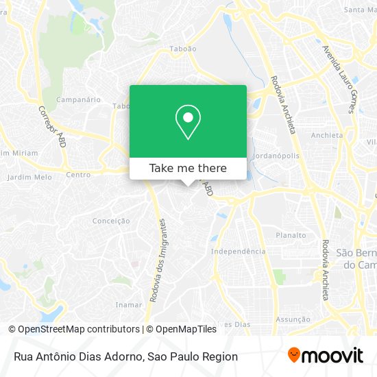 Rua Antônio Dias Adorno map