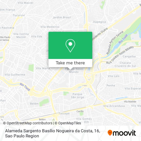 Alameda Sargento Basílio Nogueira da Costa, 16 map