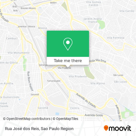 Mapa Rua José dos Reis