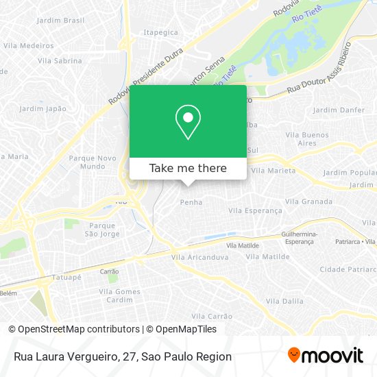 Mapa Rua Laura Vergueiro, 27