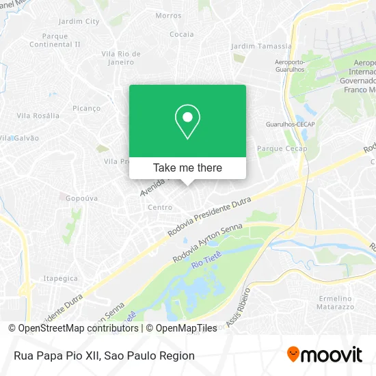 Rua Papa Pio XII map