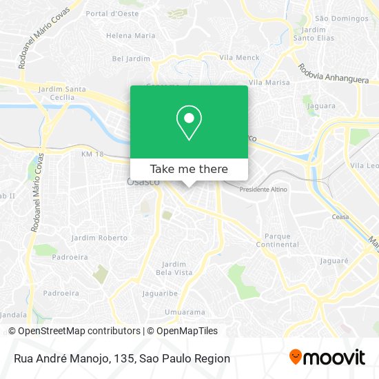Mapa Rua André Manojo, 135