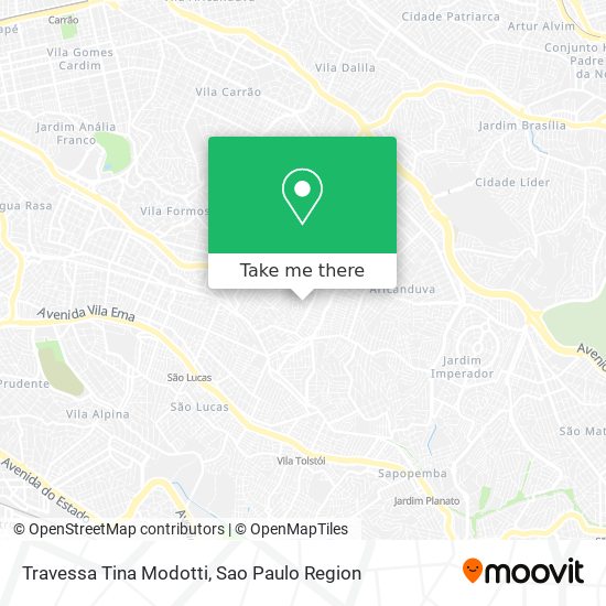 Mapa Travessa Tina Modotti