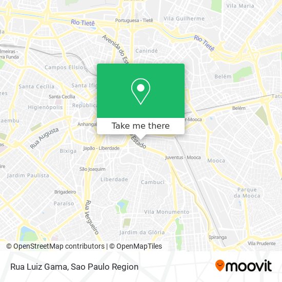 Mapa Rua Luiz Gama