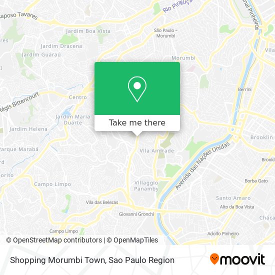 Mapa Shopping Morumbi Town