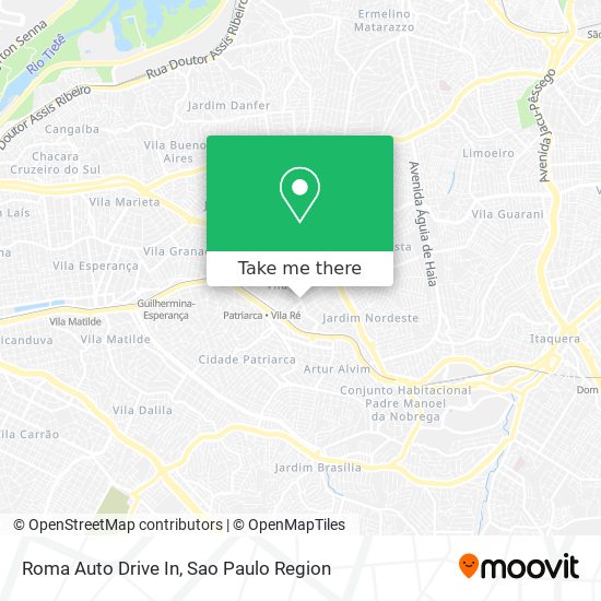 Roma Auto Drive In map