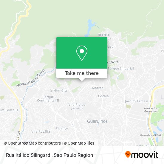 Rua Itálico Silingardi map