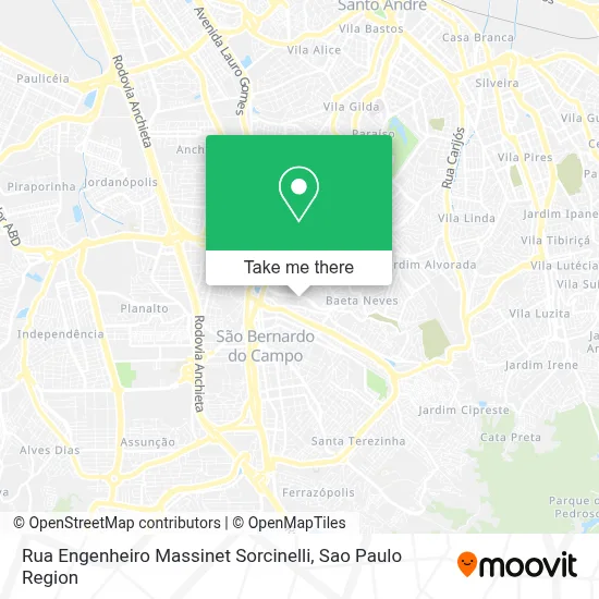 Rua Engenheiro Massinet Sorcinelli map