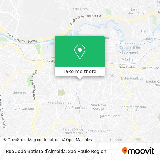 Rua João Batista d'Almeida map