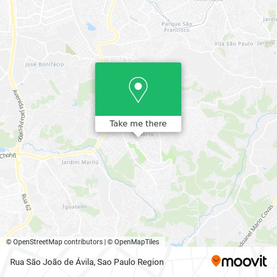 Rua São João de Ávila map