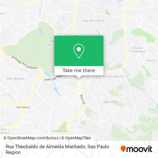 Rua Theobaldo de Almeida Machado map