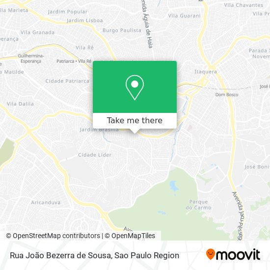Mapa Rua João Bezerra de Sousa