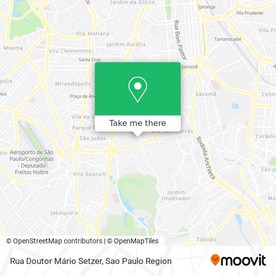 Mapa Rua Doutor Mário Setzer