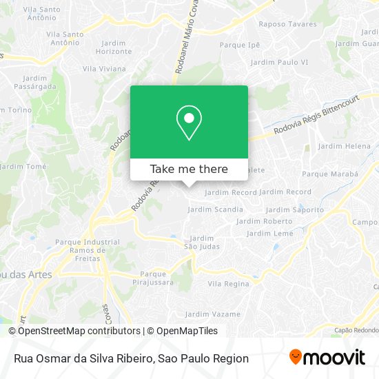 Mapa Rua Osmar da Silva Ribeiro