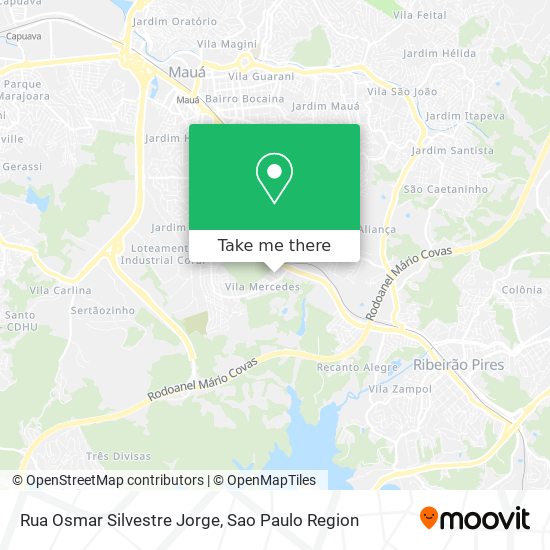 Rua Osmar Silvestre Jorge map