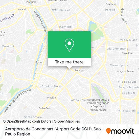 Aeroporto de Congonhas (Airport Code CGH) map