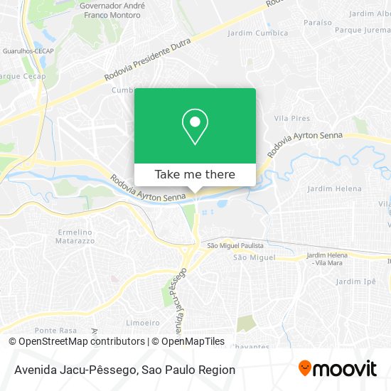 Avenida Jacu-Pêssego map