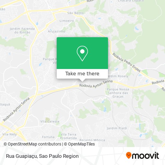 Rua Guapiaçu map