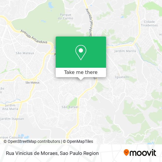 Mapa Rua Vinicius de Moraes