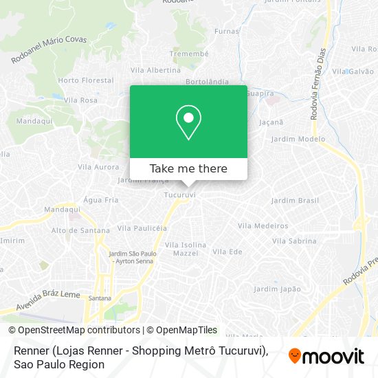 Renner (Lojas Renner - Shopping Metrô Tucuruvi) map