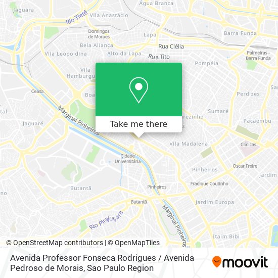 Mapa Avenida Professor Fonseca Rodrigues / Avenida Pedroso de Morais