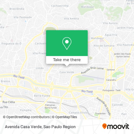 Avenida Casa Verde map
