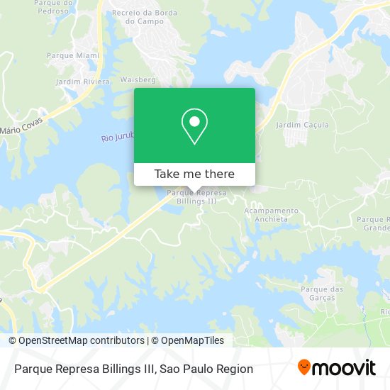 Parque Represa Billings III map