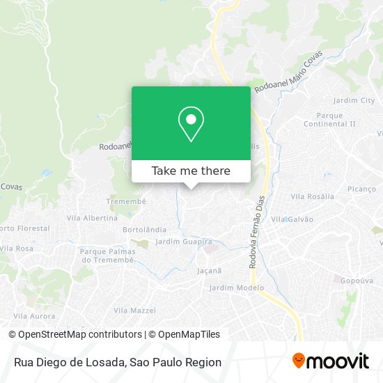 Mapa Rua Diego de Losada