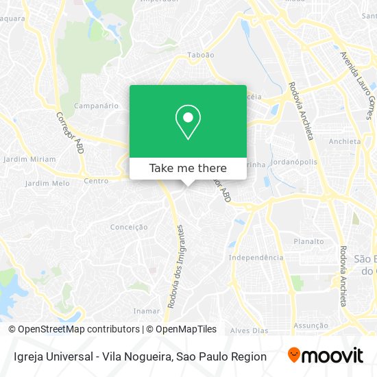 Igreja Universal - Vila Nogueira map