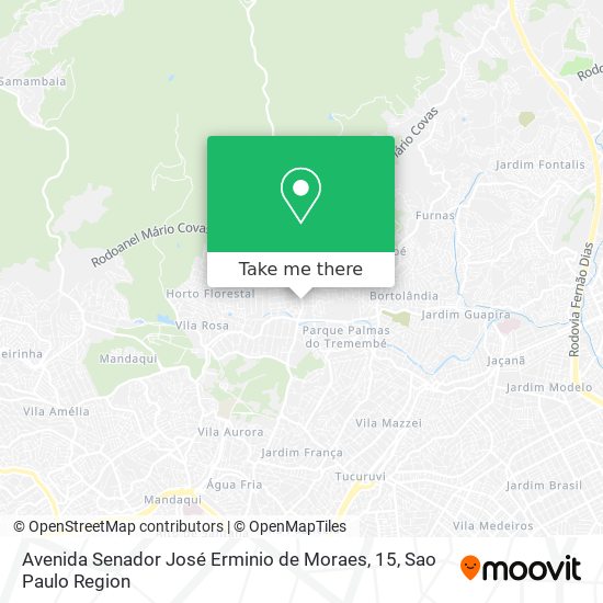 Avenida Senador José Erminio de Moraes, 15 map