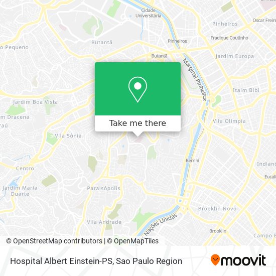 Mapa Hospital Albert Einstein-PS