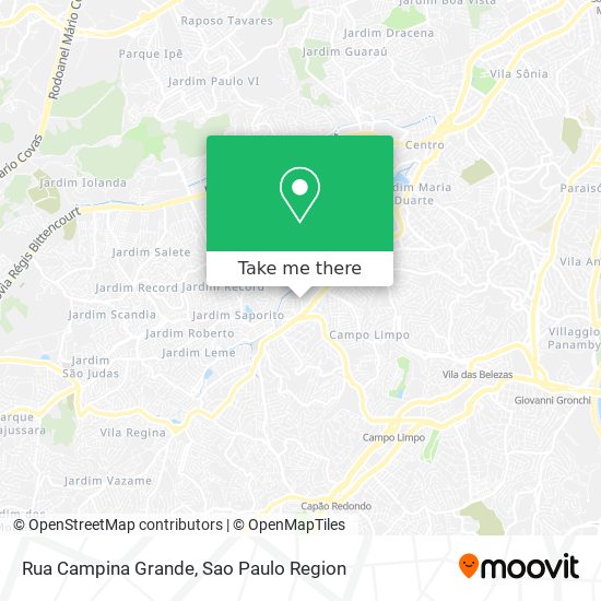 Mapa Rua Campina Grande