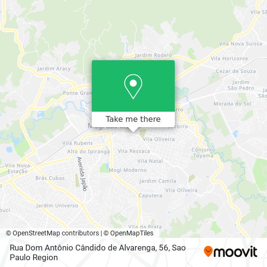 Mapa Rua Dom Antônio Cândido de Alvarenga, 56