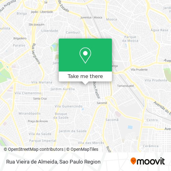 Mapa Rua Vieira de Almeida