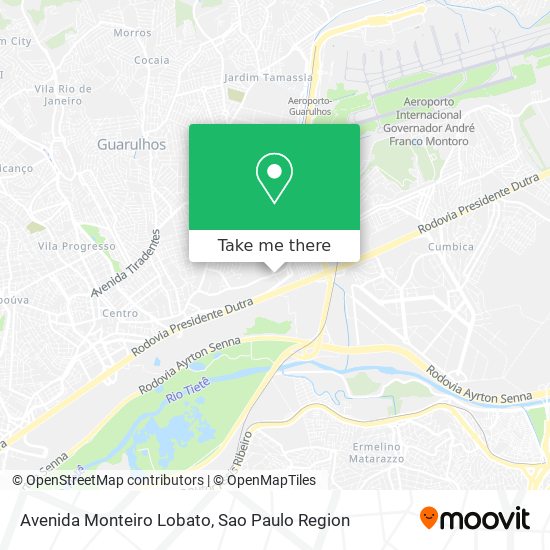 Avenida Monteiro Lobato map