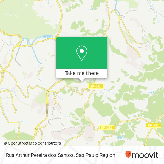 Mapa Rua Arthur Pereira dos Santos