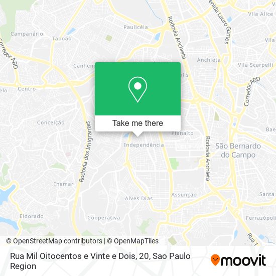 Rua Mil Oitocentos e Vinte e Dois, 20 map