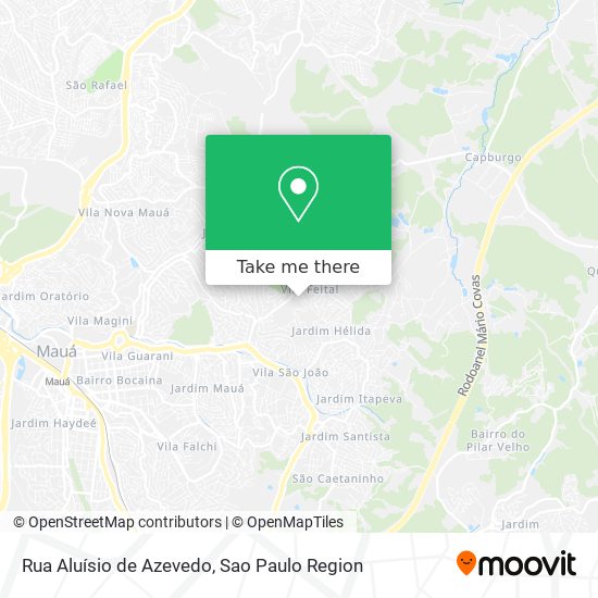 Mapa Rua Aluísio de Azevedo