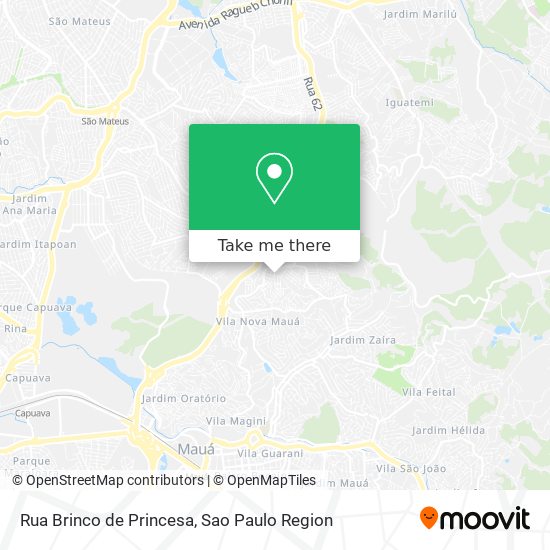 Rua Brinco de Princesa map