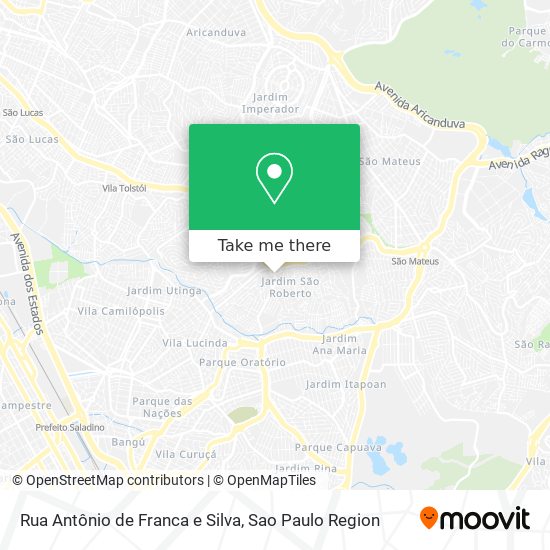 Rua Antônio de Franca e Silva map