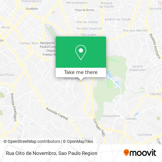 Mapa Rua Oito de Novembro