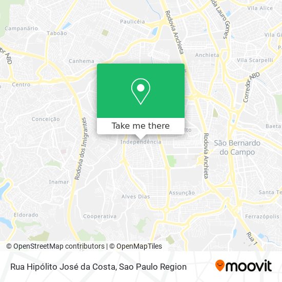 Rua Hipólito José da Costa map