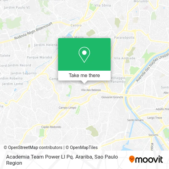 Academia Team Power Ll Pq. Arariba map