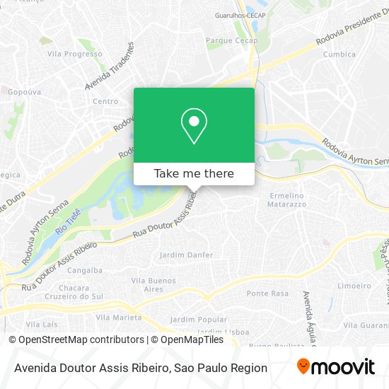 Avenida Doutor Assis Ribeiro map