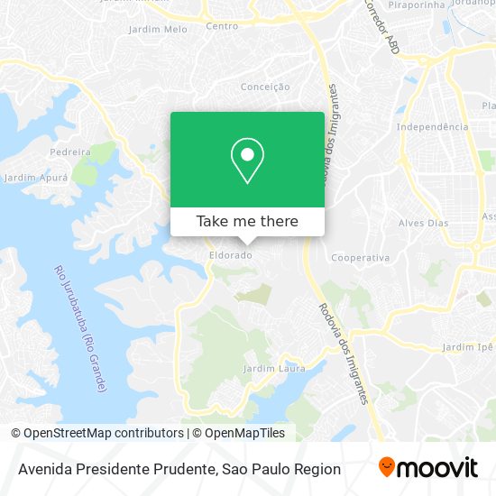 Mapa Avenida Presidente Prudente