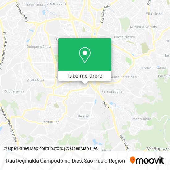Rua Reginalda Campodônio Dias map