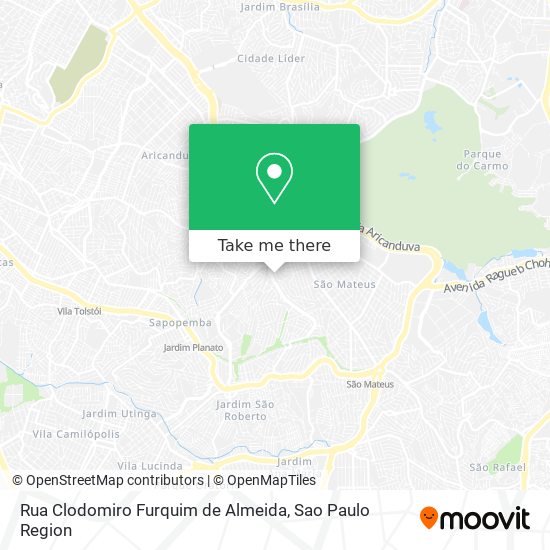 Rua Clodomiro Furquim de Almeida map