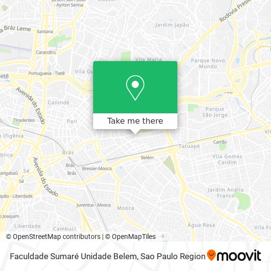 Faculdade Sumaré Unidade Belem map