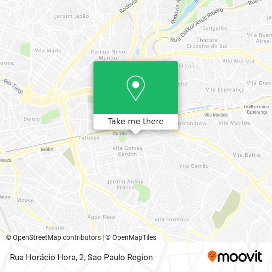 Rua Horácio Hora, 2 map