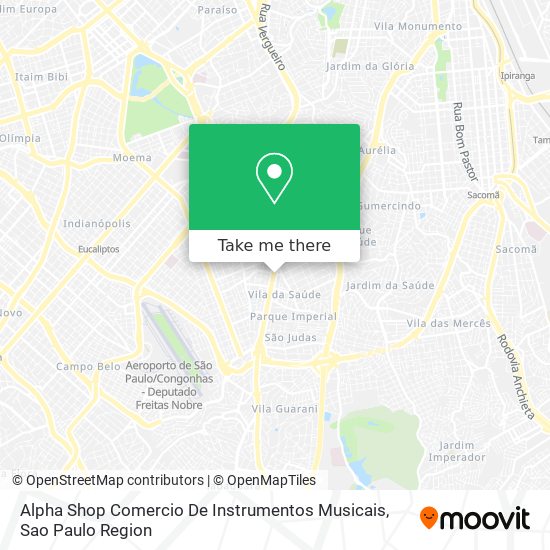 Alpha Shop Comercio De Instrumentos Musicais map